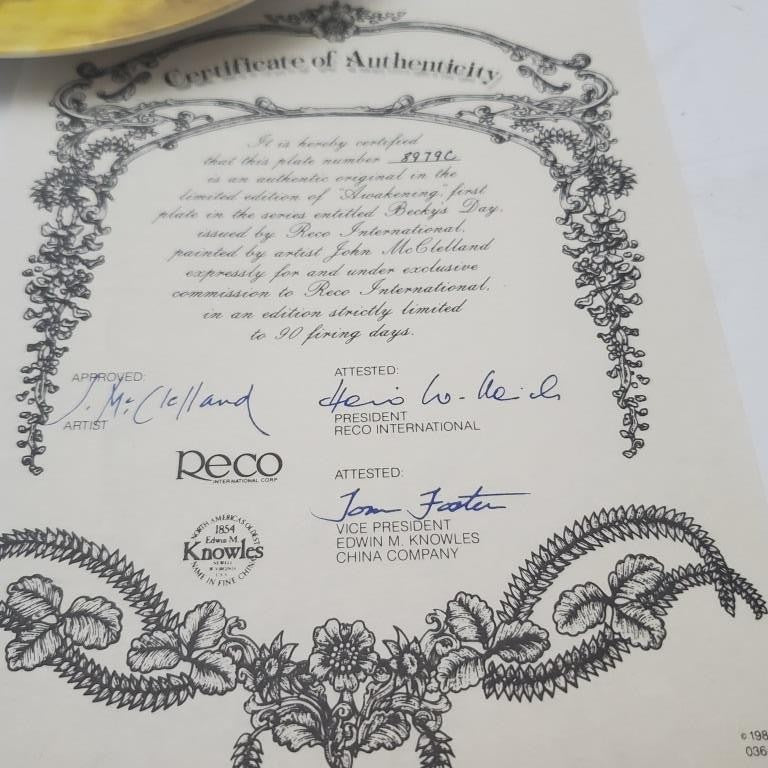 Reco Learning is Fun & RECO Awakening John McClelland Becky Day Collection Plate