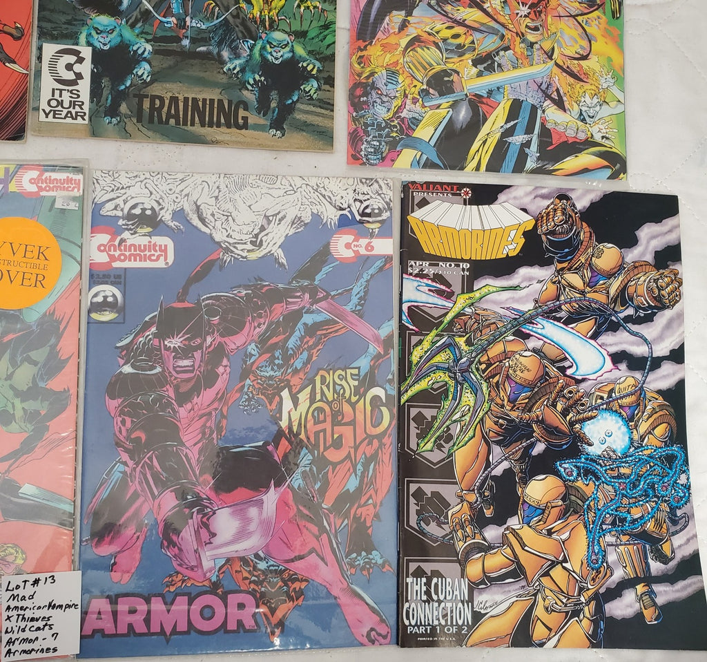 Lot of 12 Wildcats Armor X-Thieves Armorines & Other Comic Books #13