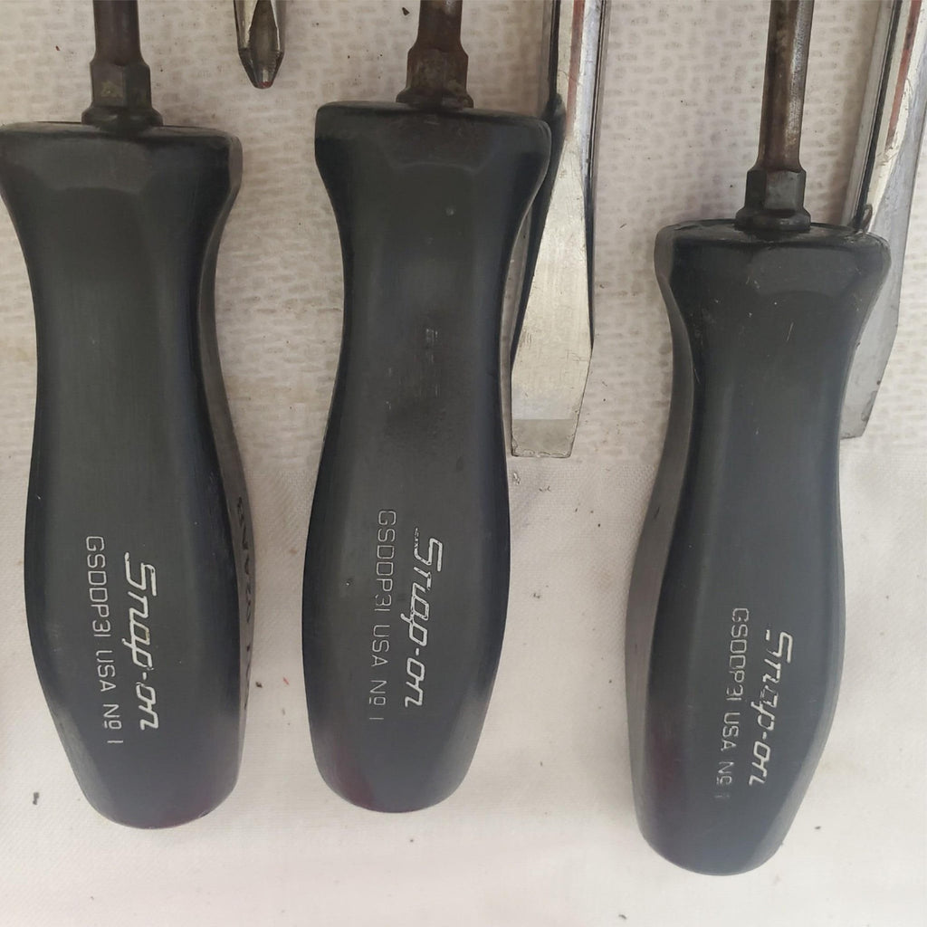 Lot 14 Snap-on Too Pre-Owned Screwdrivers & Grip Radiator Pick Set LOT- 1058