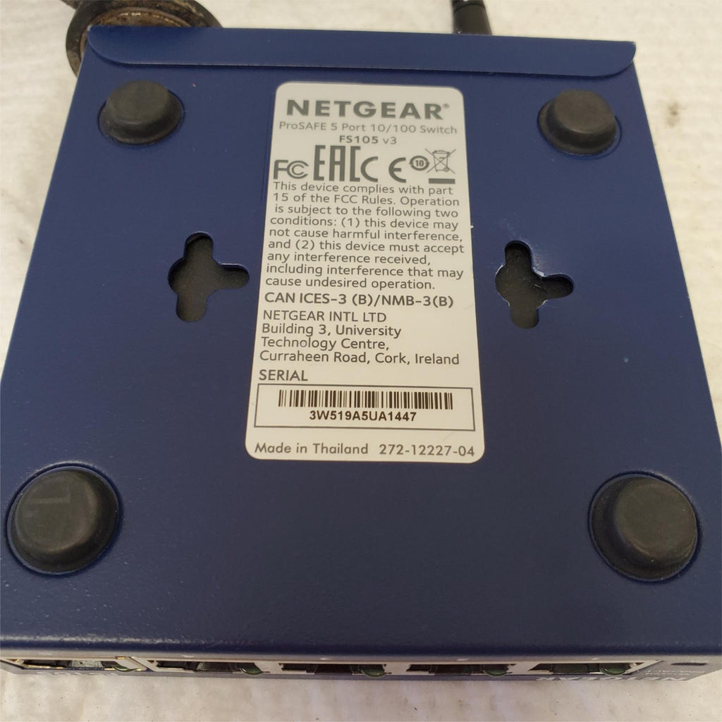 Netgear ProSAFE FS105 5 Port Fast Ethernet Switch