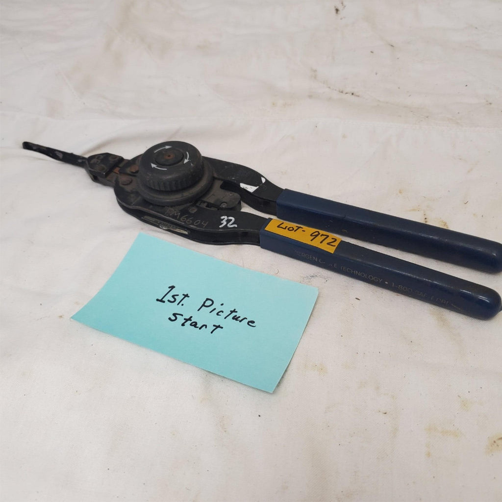 Bergen Cable Technology Ratcheting Crimping Tool Blue Handle