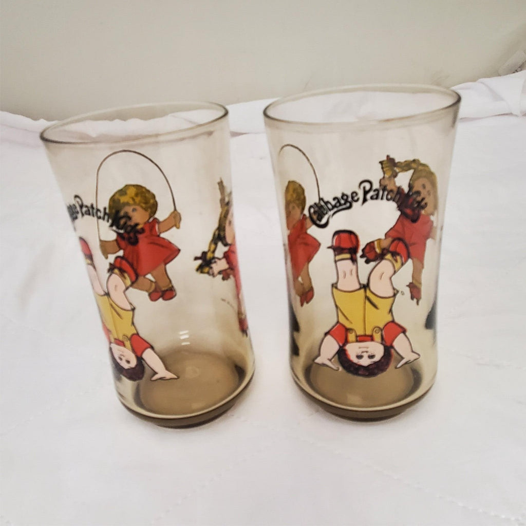 Set of 2 Cabbage Patch Kids Child's Beverage Glasses