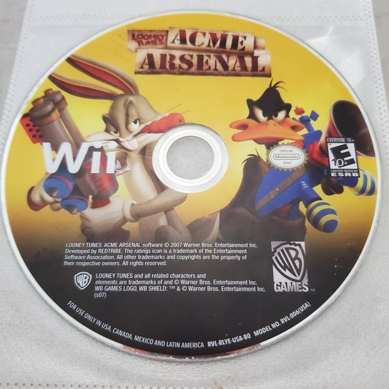 Looney Tunes: Acme Arsenal Nintendo Wii Video Game Disc Only