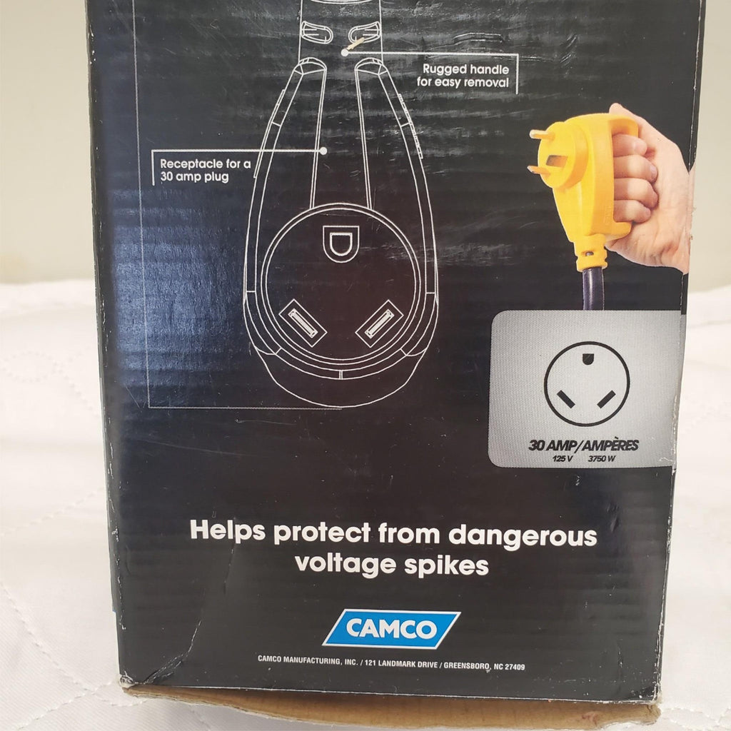 Camco Power Grip 30A RV Circuit Analyzer Plug Surge Protector
