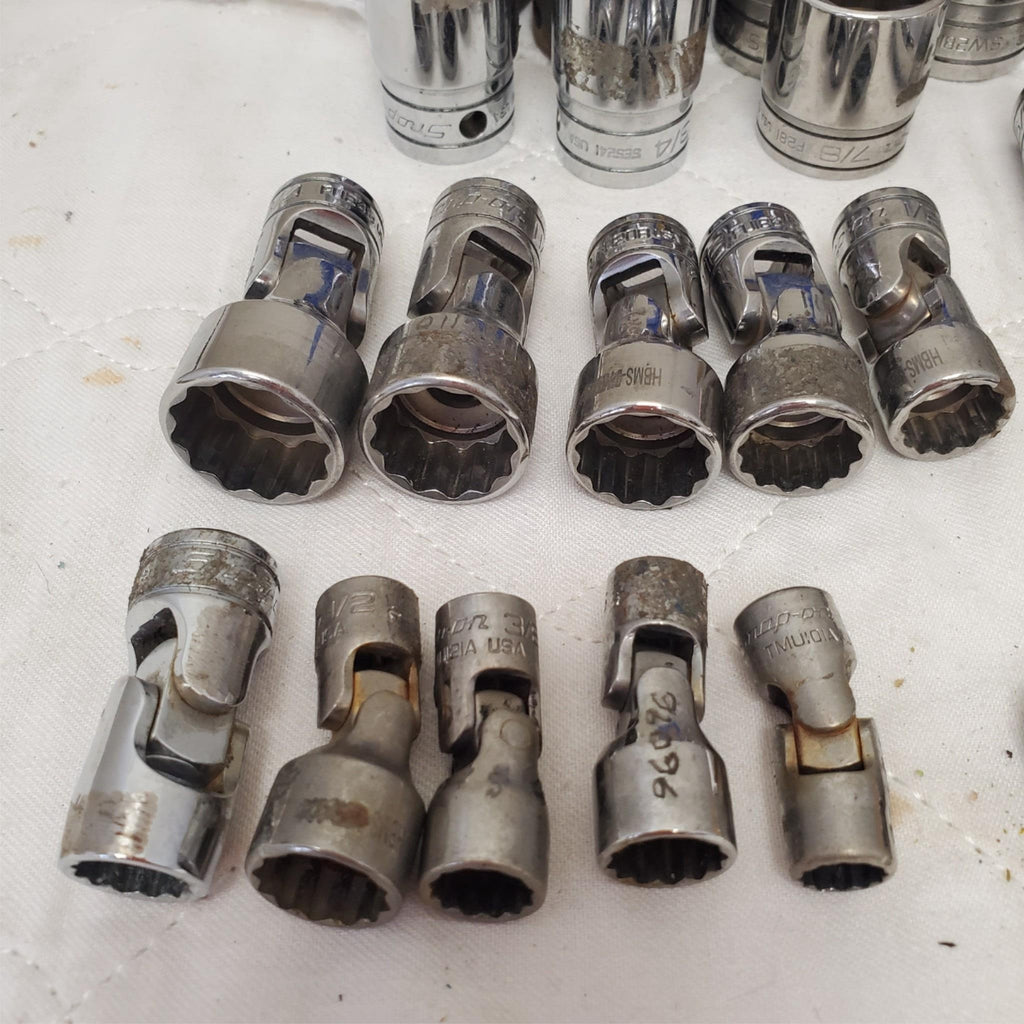 Lot of 25 Assorted Mixed Snap-On Socket Tool Set LOT-82
