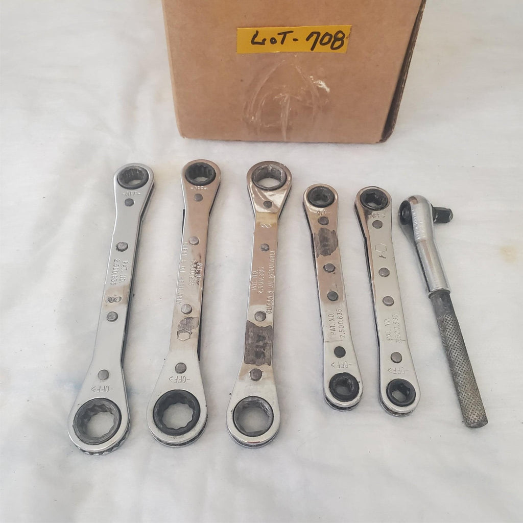 Lot of 6 Double Box End Ratcheting Wrench LOT-708