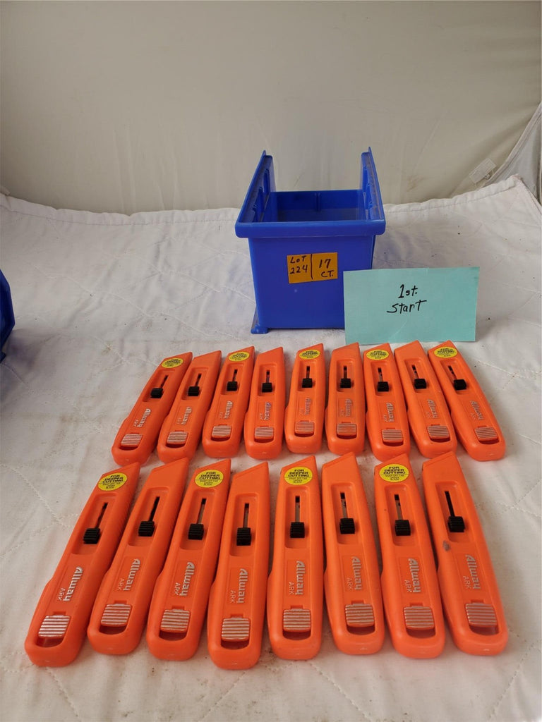 Lot of 17 Allway Tools ARK Self Retracting Safety Knife Box Cutter LOT 224