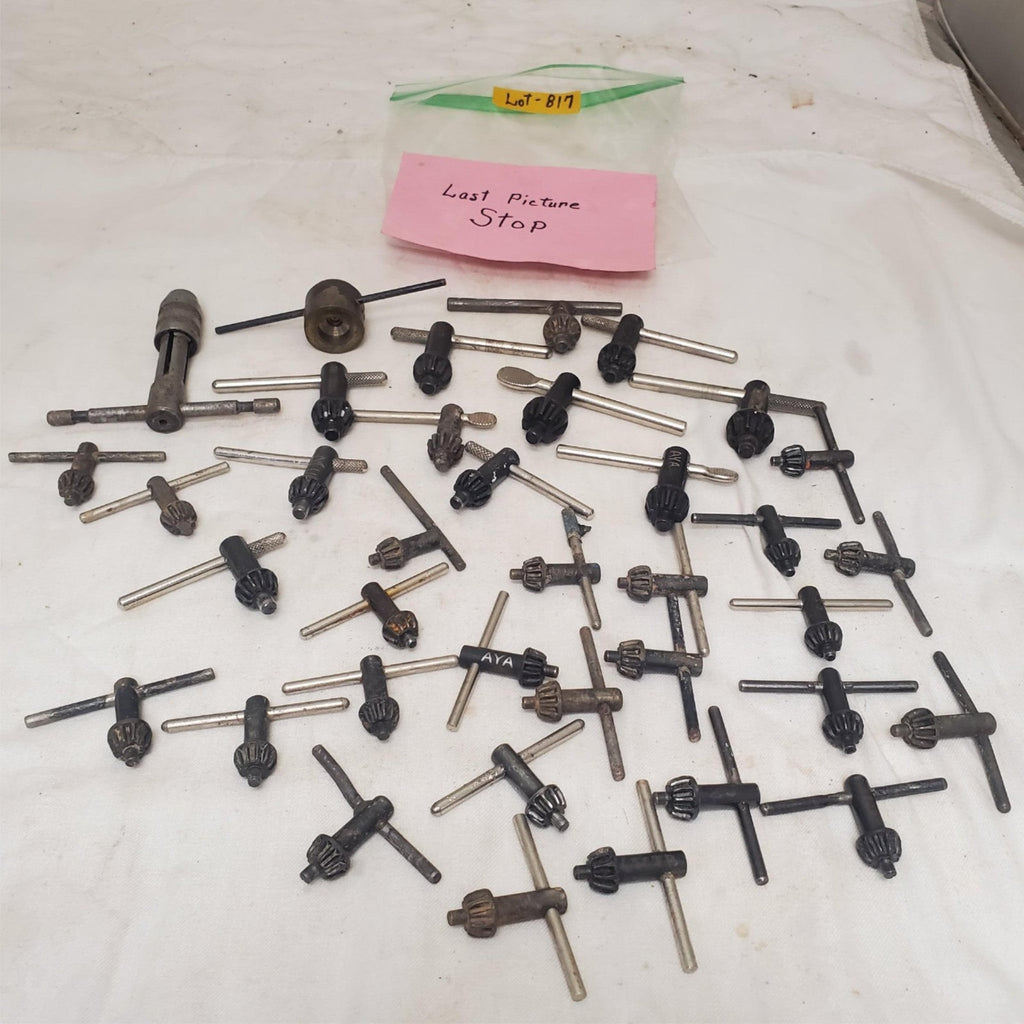 Lot of 37 Assorted Drill Chuck Keys Jacobs & More LOT-817