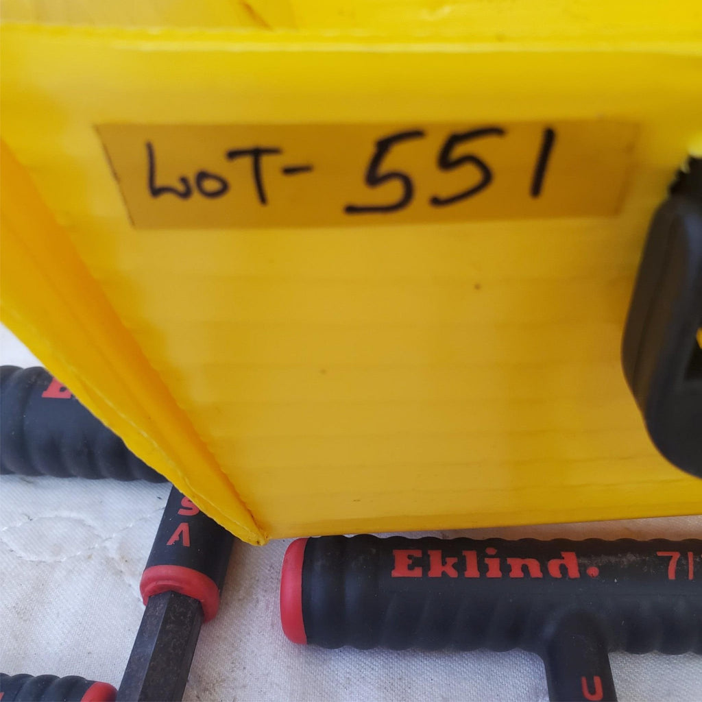 Eklind Tool Power T-Handle Hex T-Key Allen Wrenches Lot 551