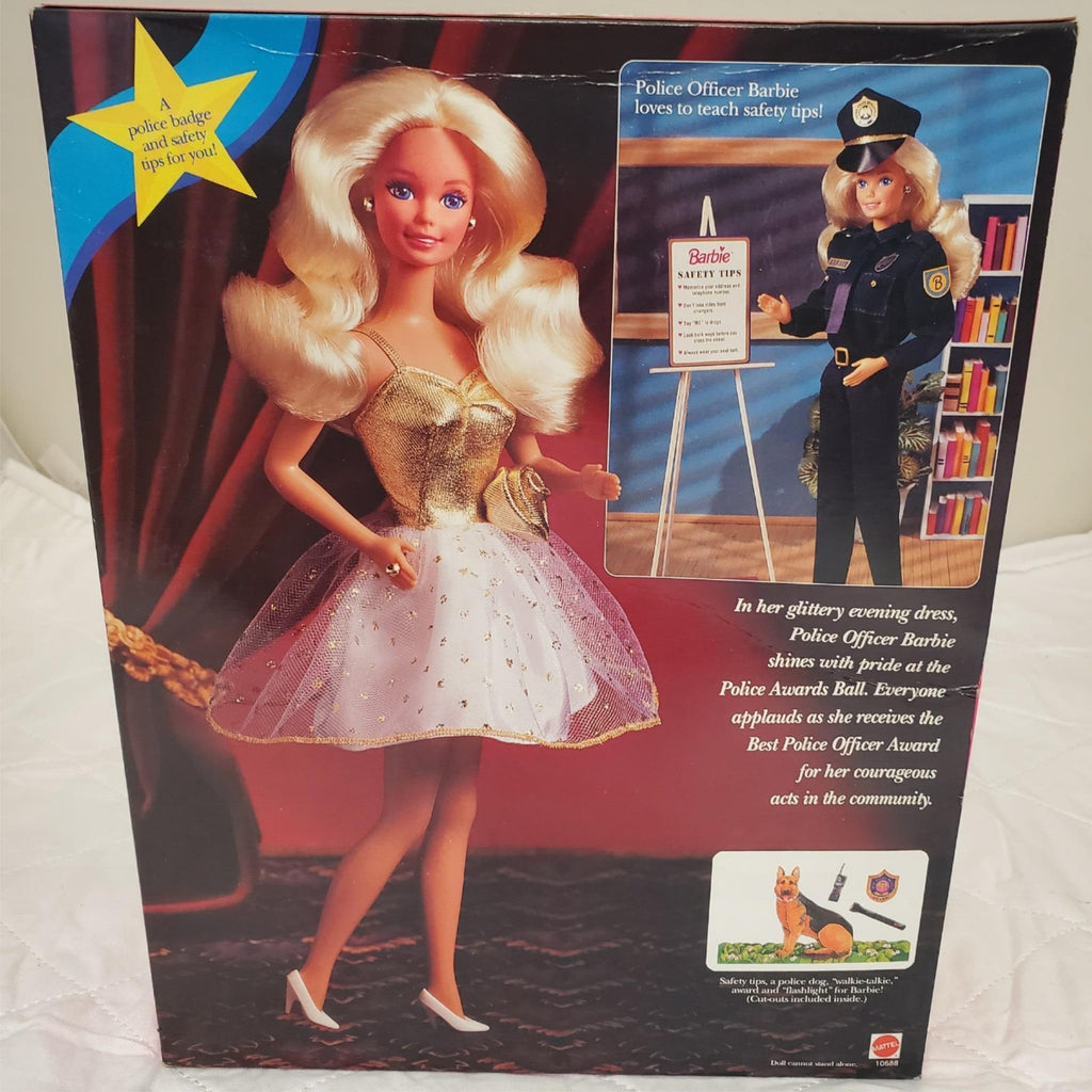 Vintage 1993 Police Officer Barbie Doll Super Rare Mattel Career Series