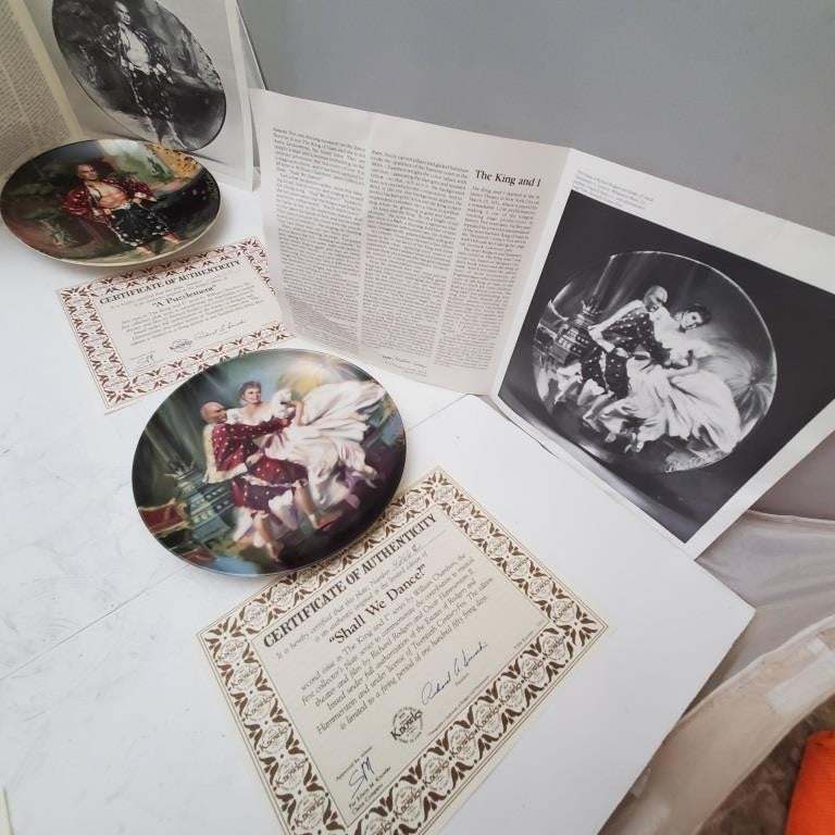 Knowles Collectors Plate We Kiss in a Shadow, Getting to Know You Shall We Dance