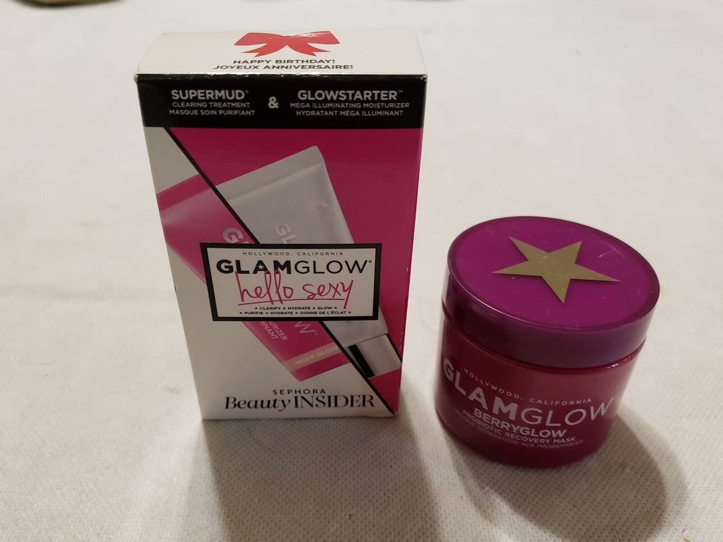 Glam Glow Berryglow Probiotic Recovery Mask & Hello Sexy Sephora Beauty Insider.