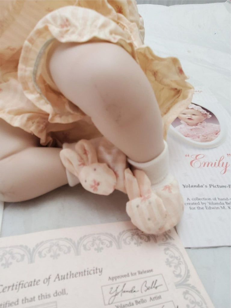 Edwin M. Knowles Emily Picture Perfect Babies Porcelain Doll by Yolanda Bello
