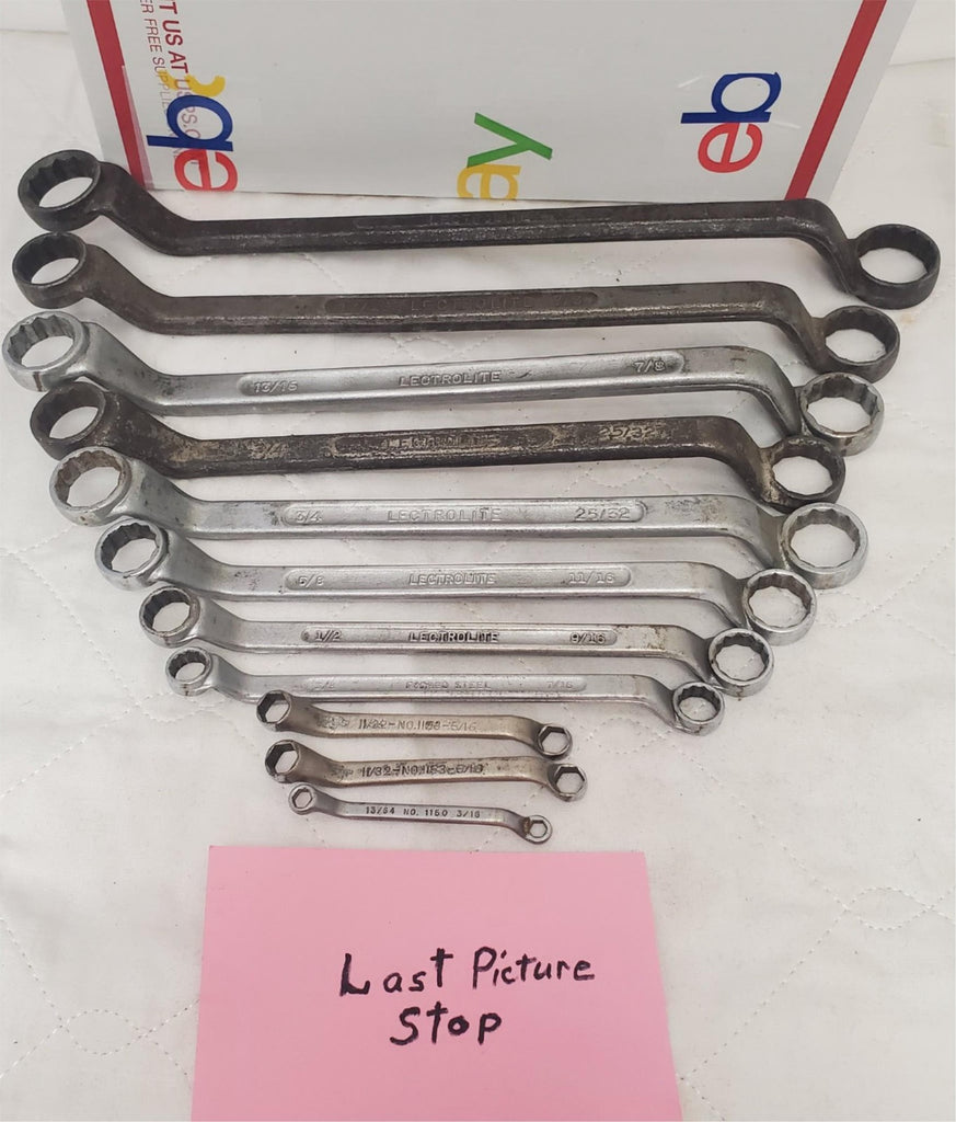 Lot of 11 Lectrolite Offset Double Box Wrenche Set