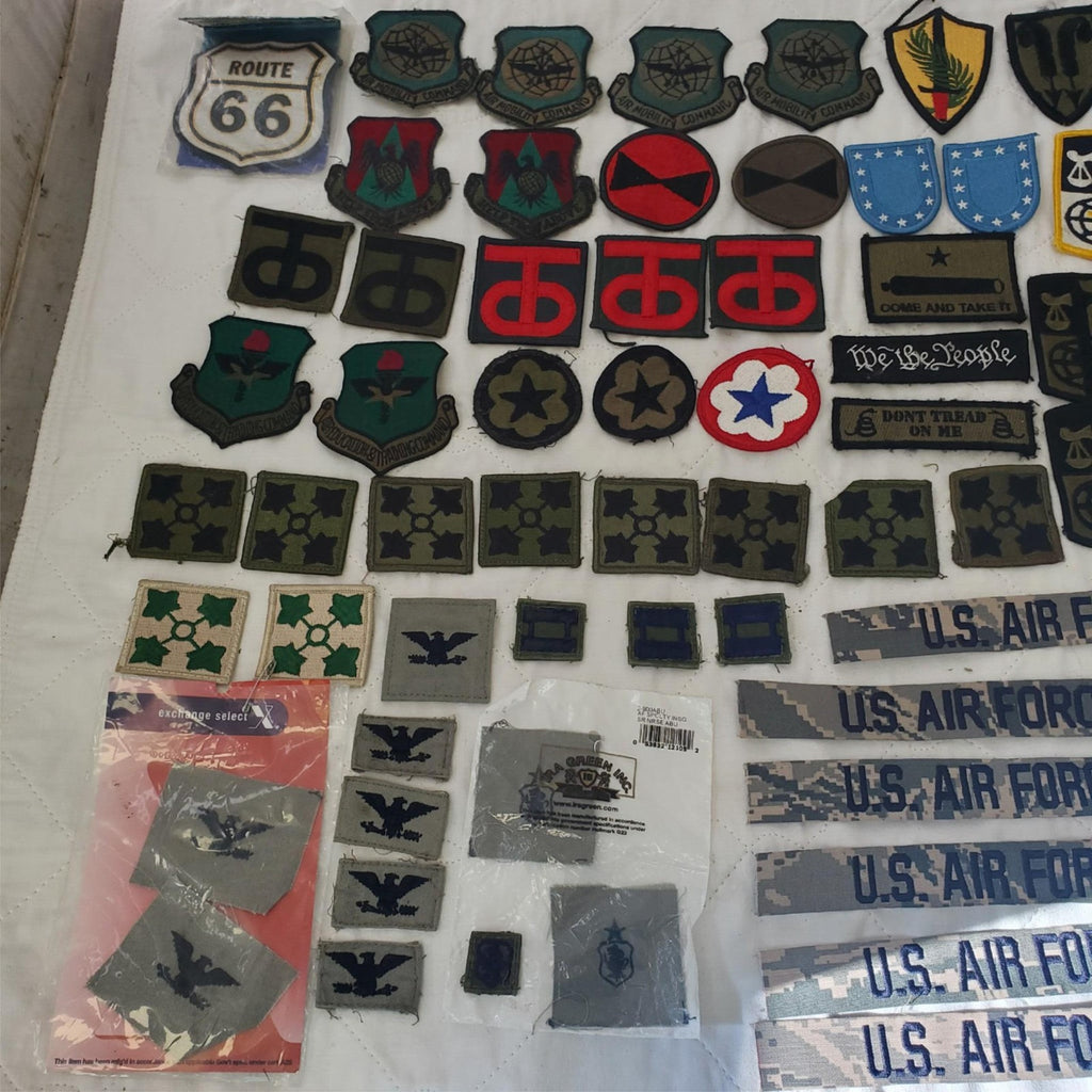 Lot of Assorted US Military Army Air Force Subdued Patches