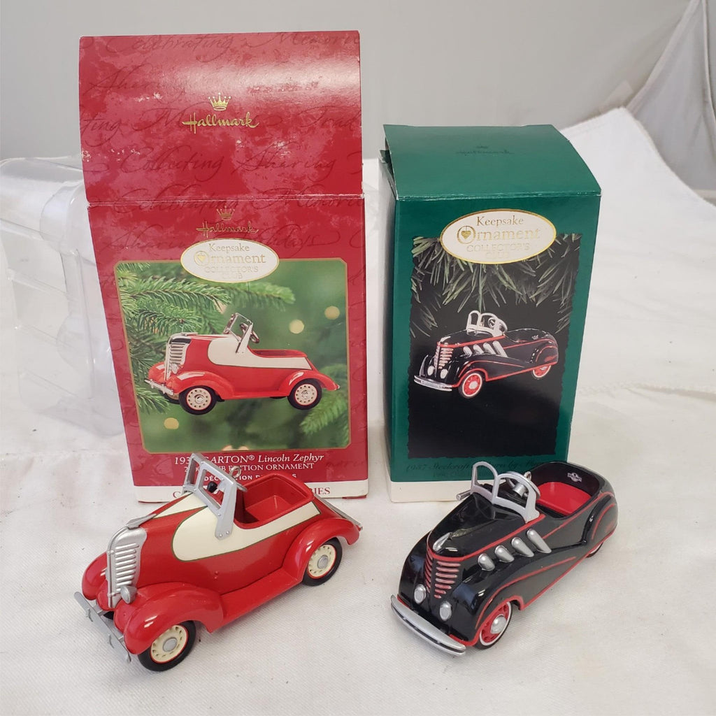 Hallmark Kiddie Car Classics 1938 Garton Lincoln Zephyr & 1937 Steelcraft Auburn