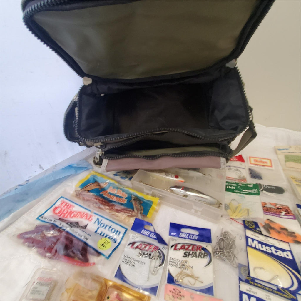 Flambeau Outdoors Systems Tackle Bag With Lot Fishing Lures