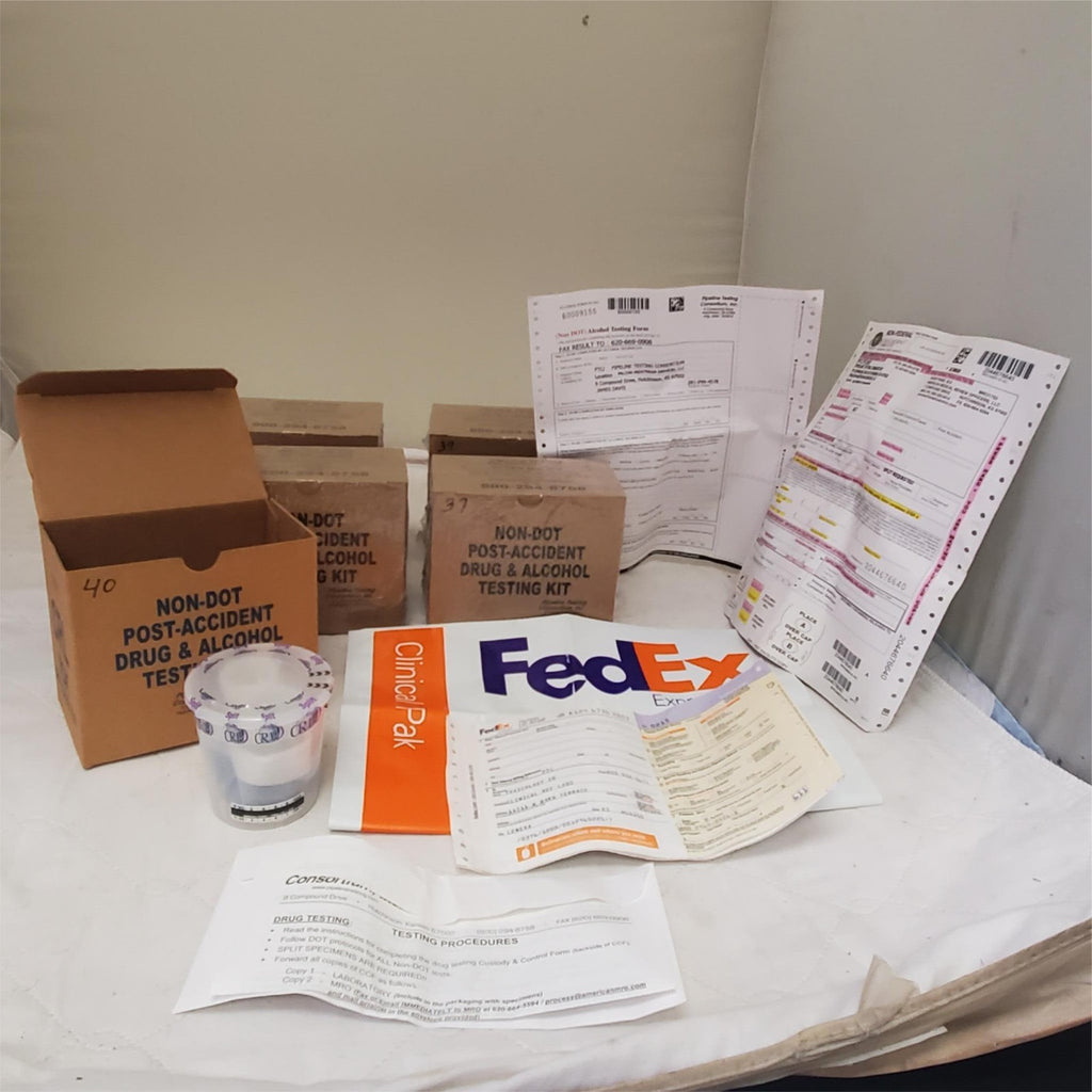 NON-Dot Post Accident Drug & Alcohol Testing Kit Lot of 5