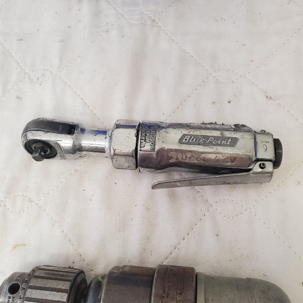 Rockwell Pneumatic Drill Air Tool & Blue Point AT200D Air Ratchet Wrench LOT-AE2