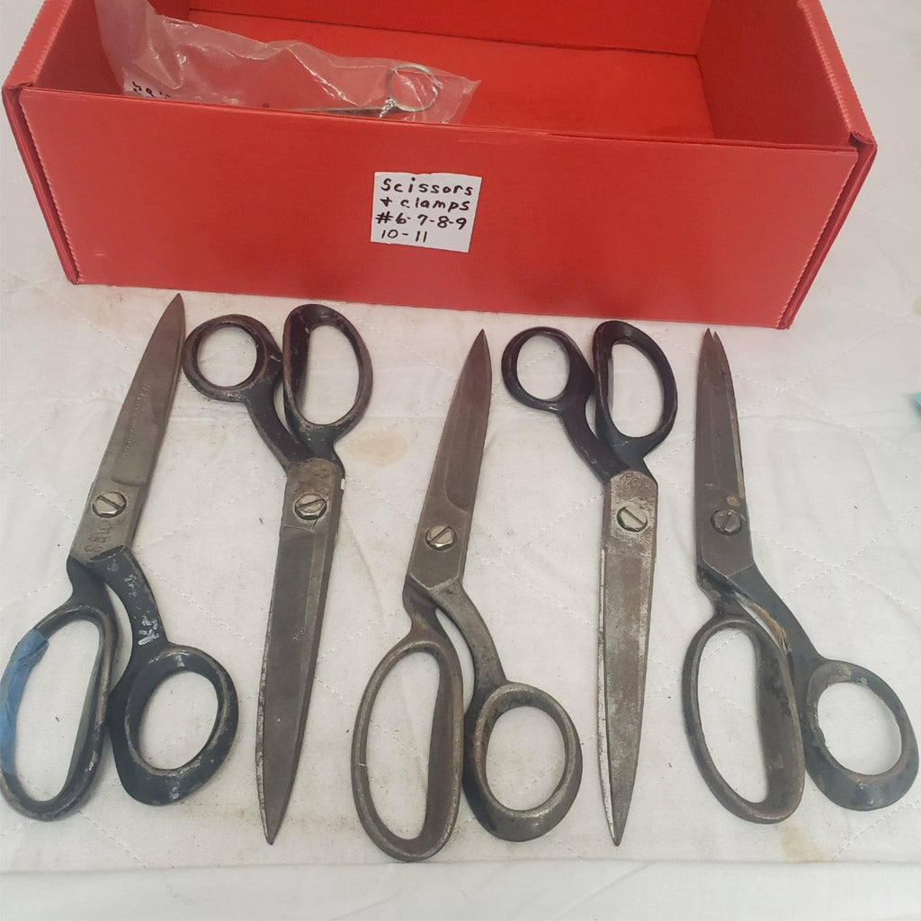 Lot of 5 Upholstery Tailor Cutting Sewing Shears Scissors #8