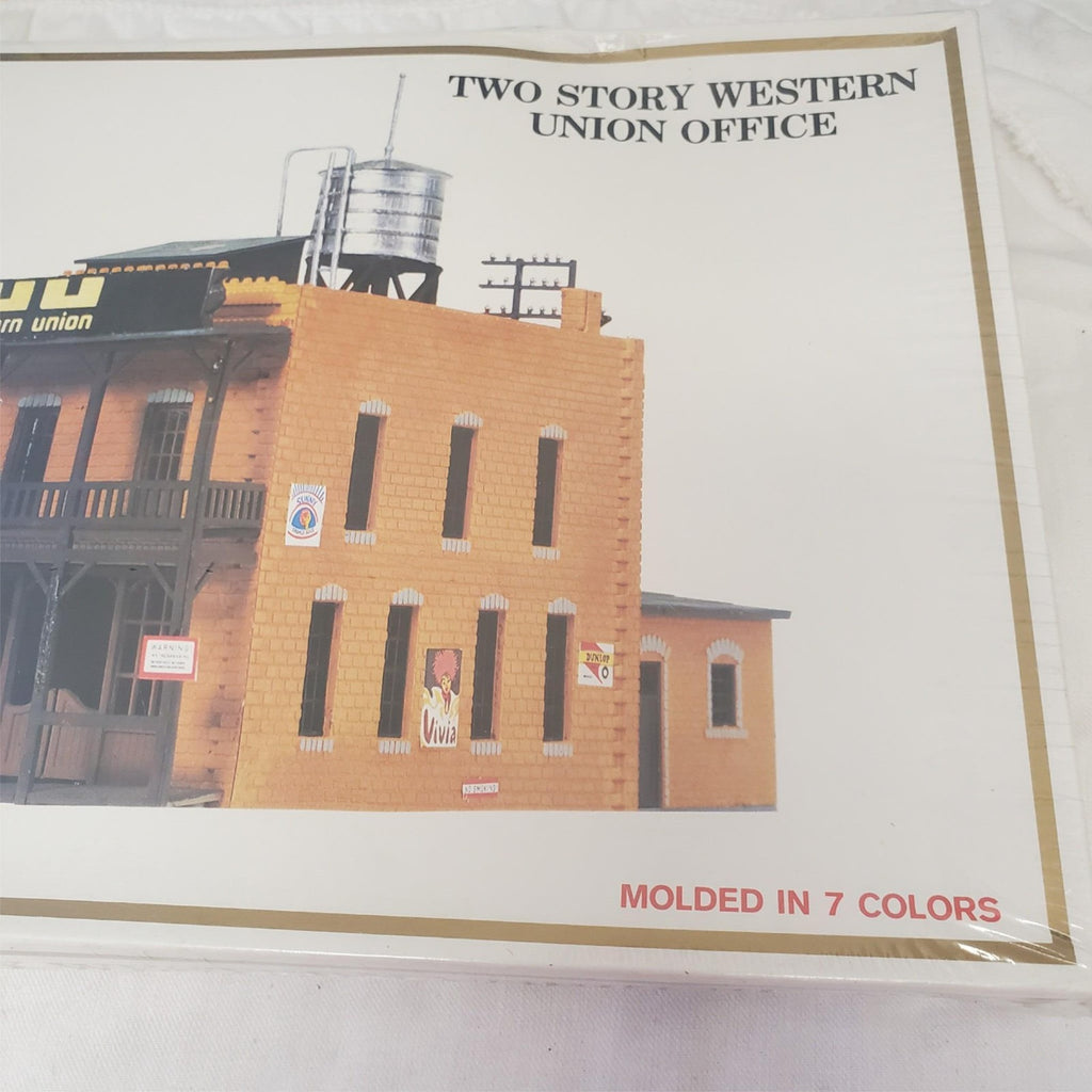 Lot of 4 Vintage HO Scale9784,9602,9782 Kibri Model Power Western Union Building