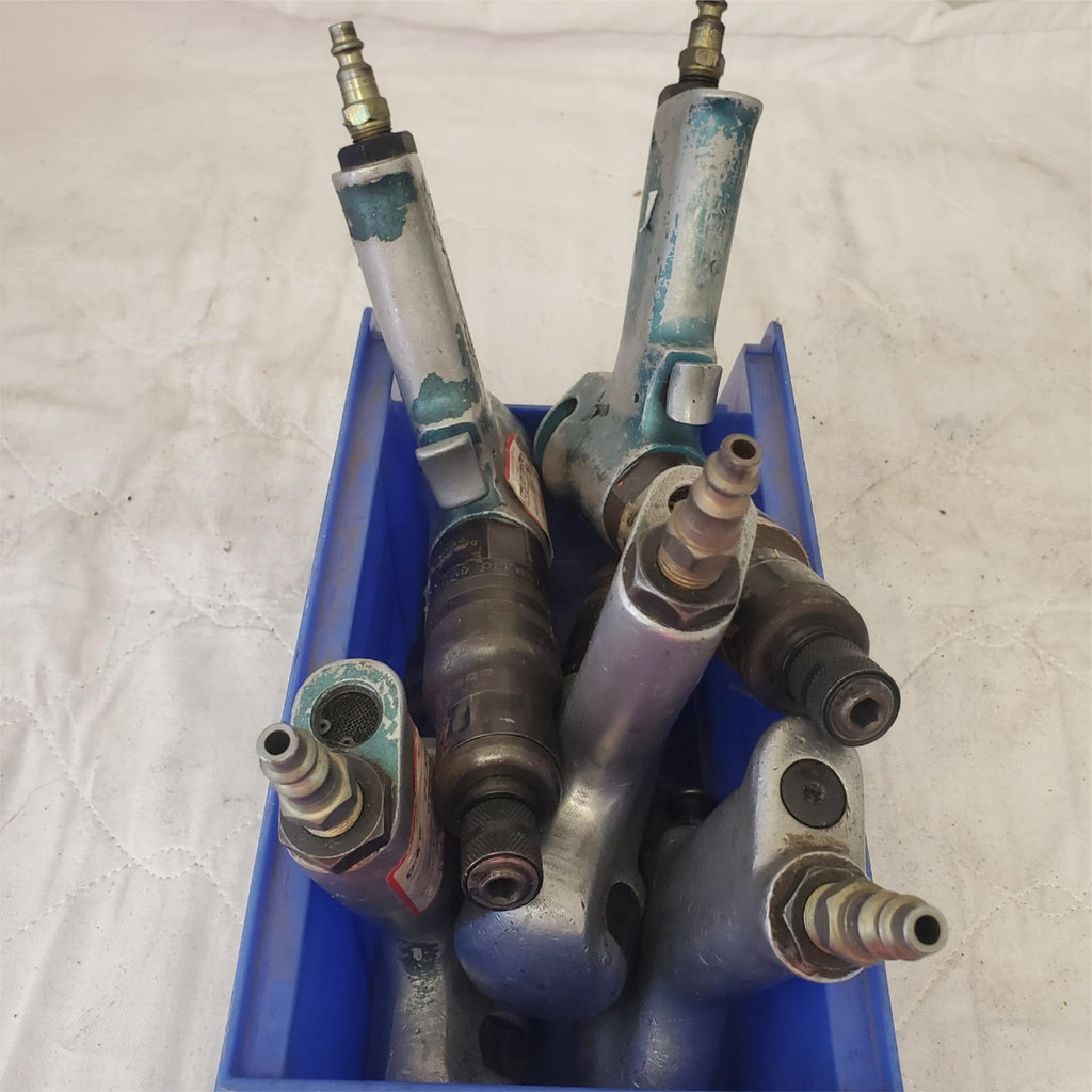 Lot Cleco Pneumatic Pistol Grip 1/4" Air Tool Screwdriver/Nutrunner Tools Lot-22
