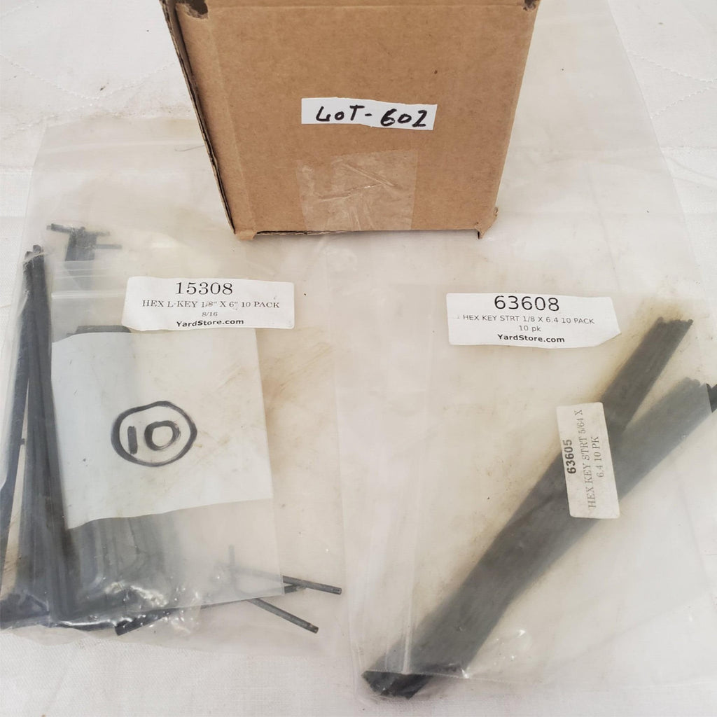 Lot of Assorted Various Size Hex Key Set LOT-602