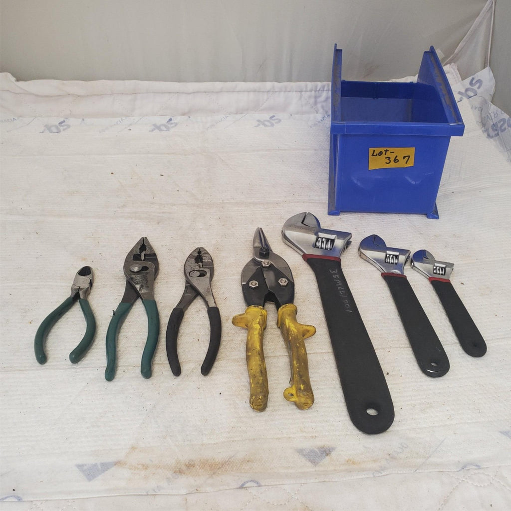 Lot of Assorted Adjustable Wrench and Pliers LOT 367