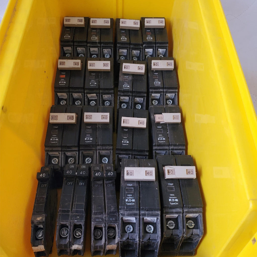 Lot of Circuit Breaker Cutler-Hammer CH240 CHF240 40 Amp 2 Pole 120/240V