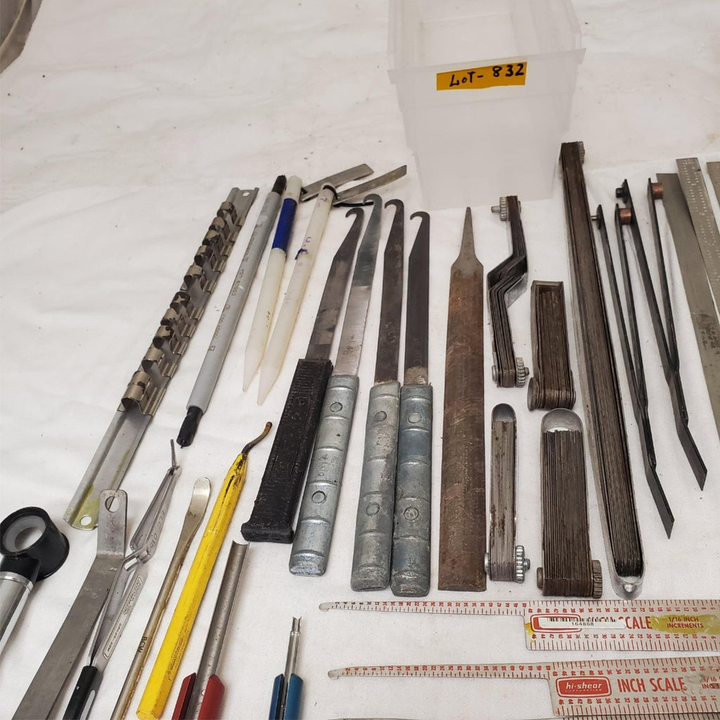 Lot of Grip Scale, Antique Irons Blades Cutters and More LOT-832