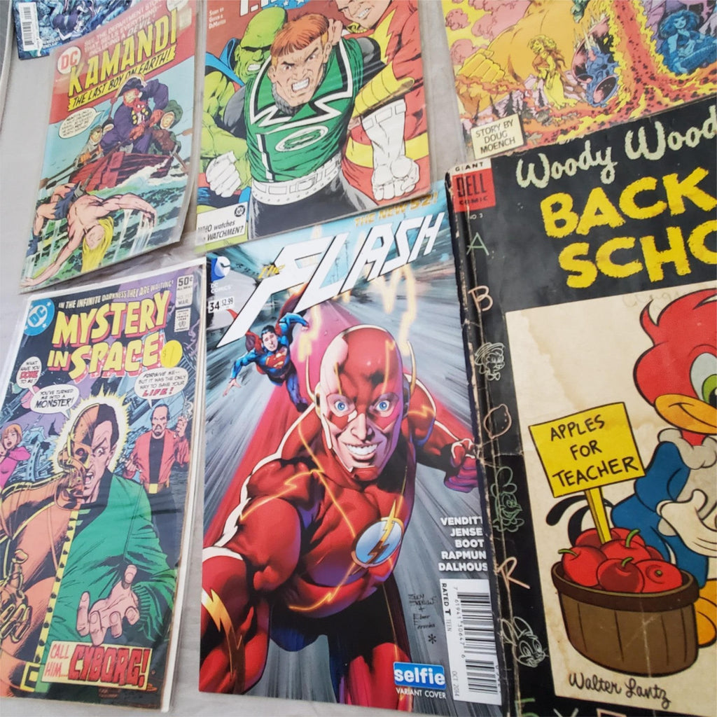Lot Of 13 DC Comics Flash, Amethyst, Titans, Justice League, JLA, Kamandi