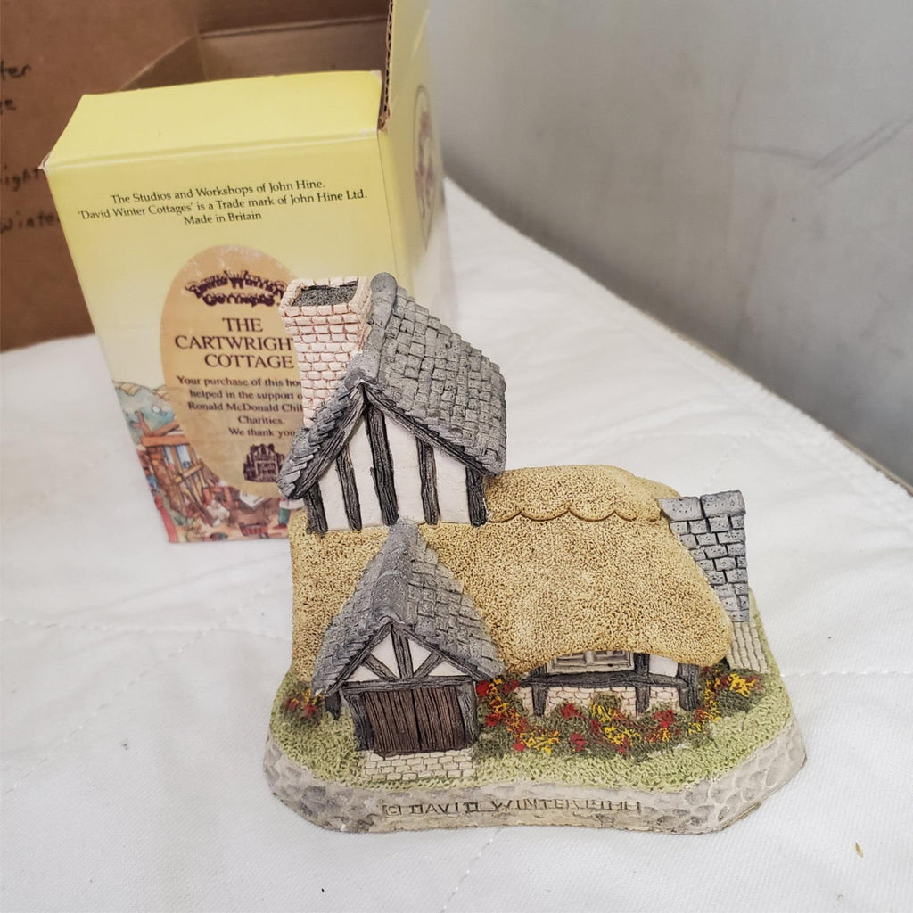 Lot of 3 David Winter Sussex Cottage Figurine w/Box