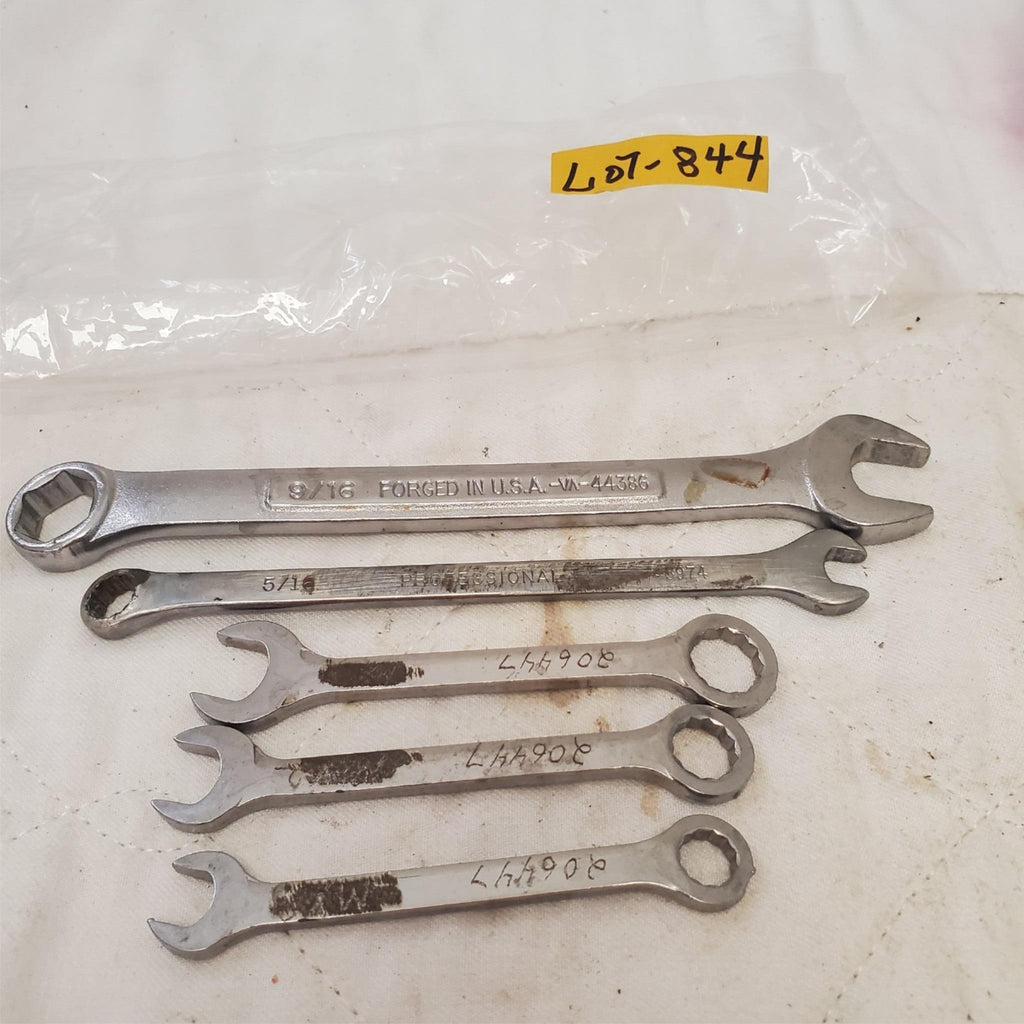 Lot of 5 Craftsman Open & Box End Wrenches Set LOT-844