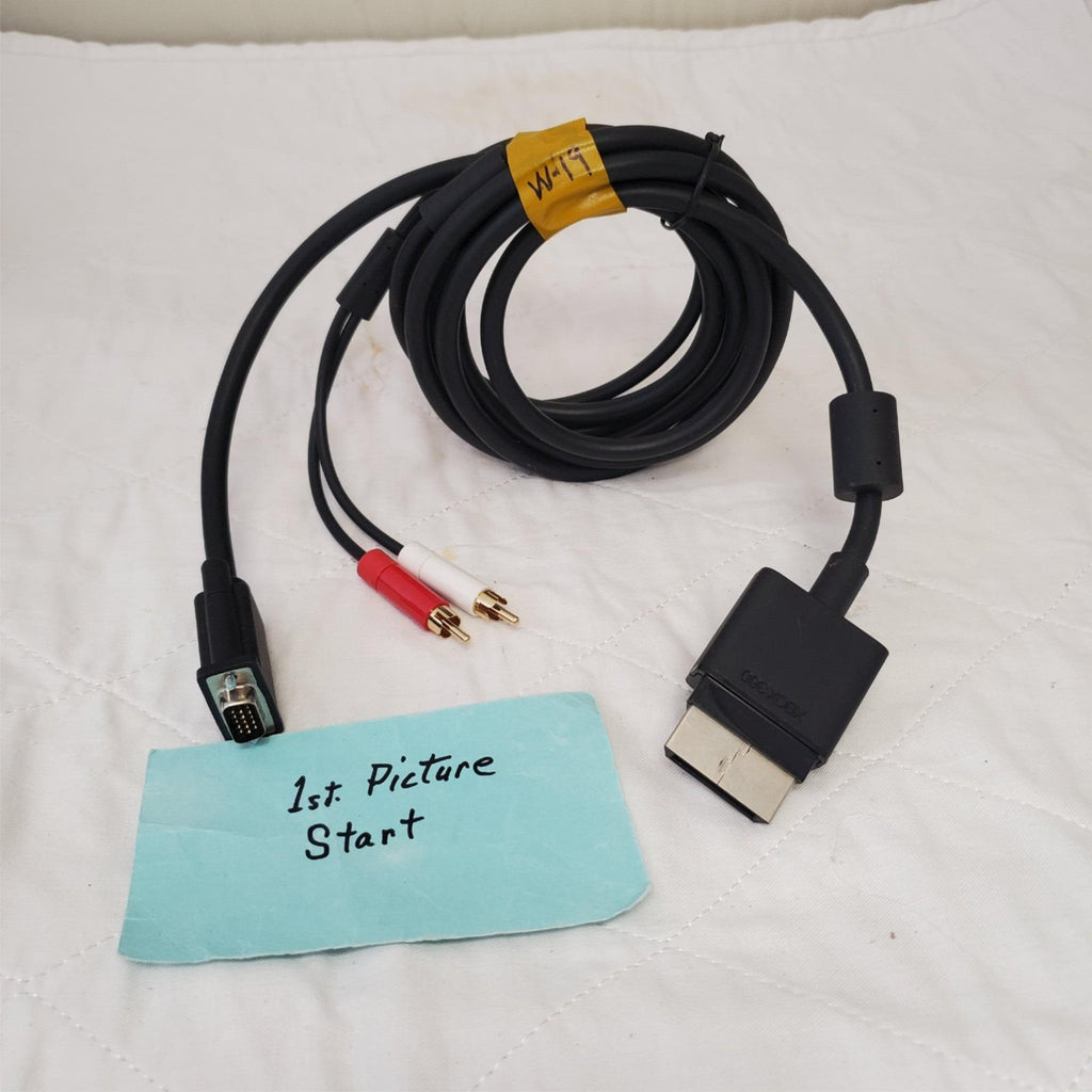 Microsoft XBOX 360 VGA HD Audio Output Cable W19