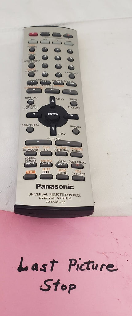 Panasonic EUR7623X50 Universal Remote Control DVD VCR System