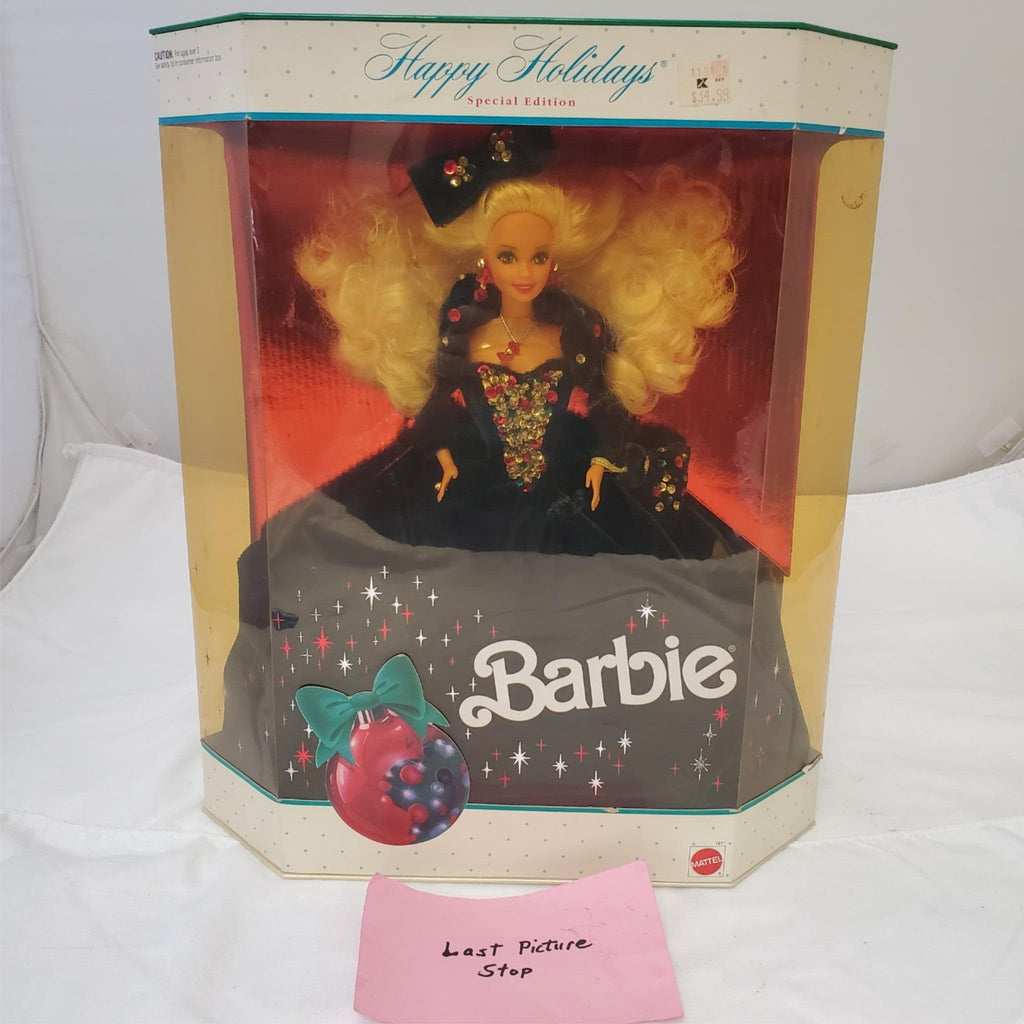 Barbie 1991 - Happy Holidays Barbie Doll - Holiday Treasure in Velvet & Jewel