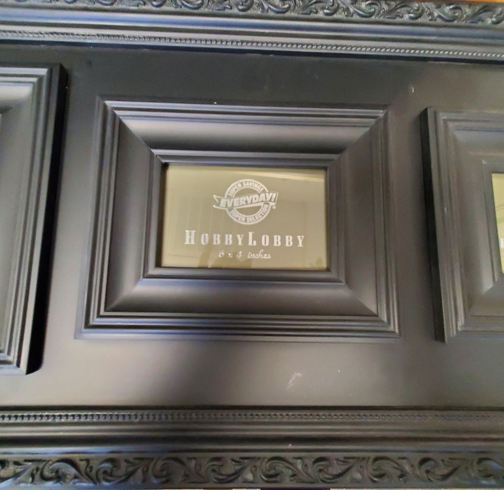 Vintage Multi-Photo Frame for 4 Photos, Black
