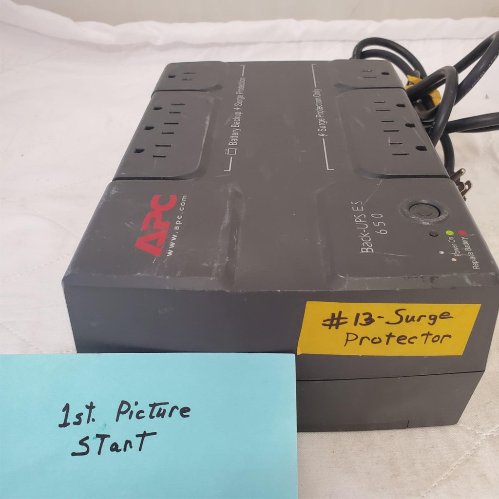 APC Back Up UPS ES 650 120V BE650R Surge Protected #13 (NO BATTERY INCLUDED)