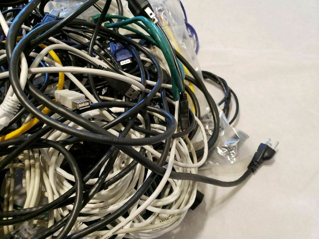Huge lot of USB, Power Cord, Network Wire, Computer Wire Lot