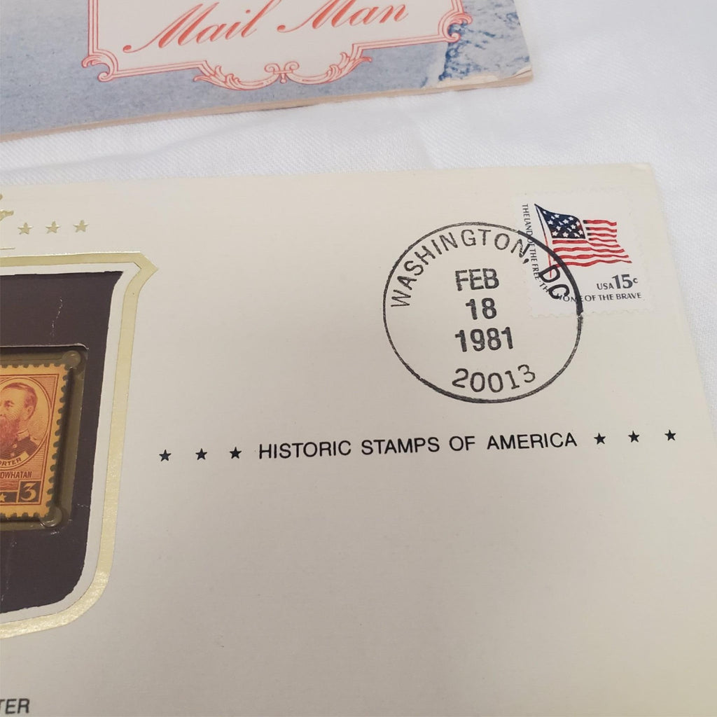 The Mail Man Booklet By Gerald Cullinan & The Admirals Farragut Us Stamp