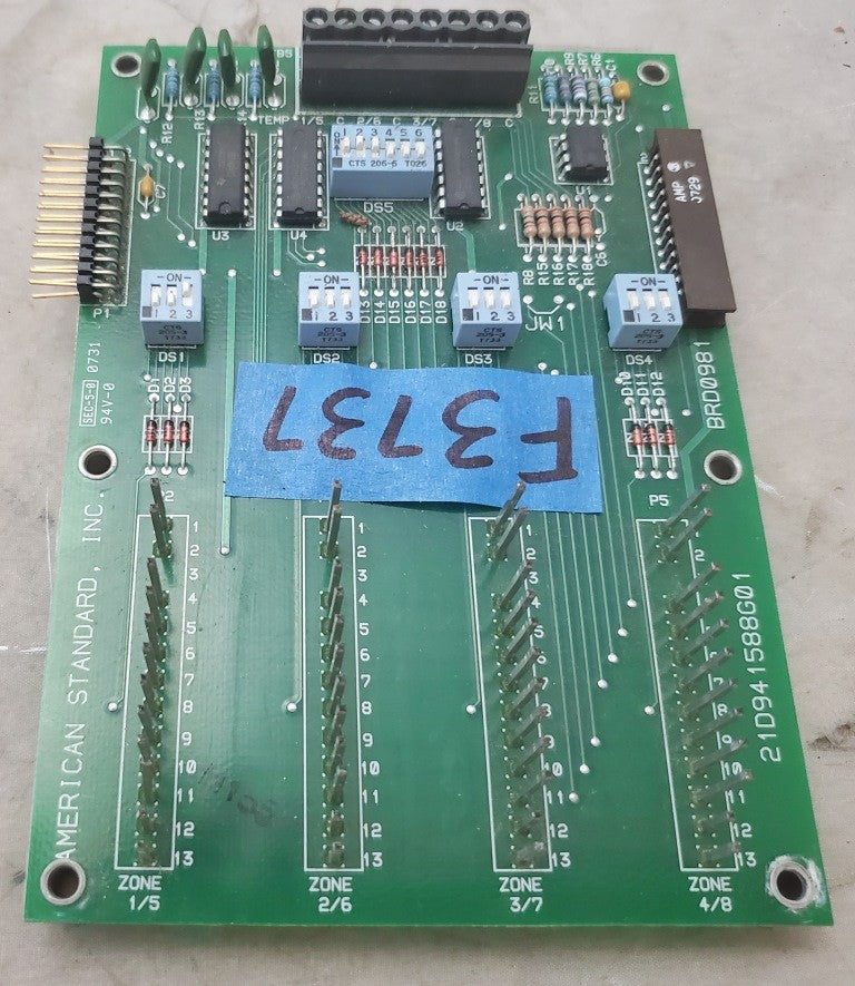 Used American Standard OEM Trane 21D941588G01 Control Sister Board BRD0981