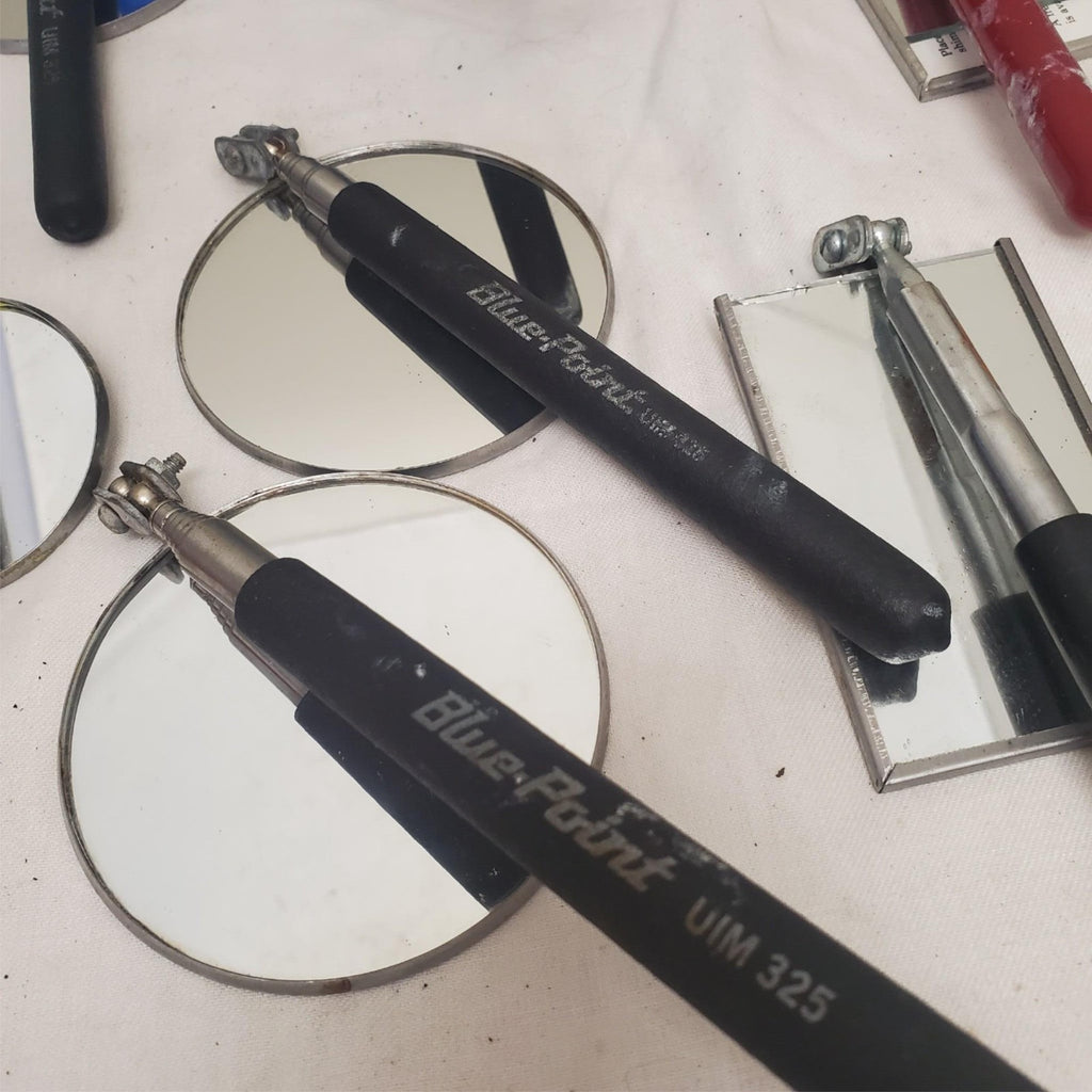 Lot of 13 Assorted Shapes and Sizes Blue Point Inspection Mirror Set LOT-7