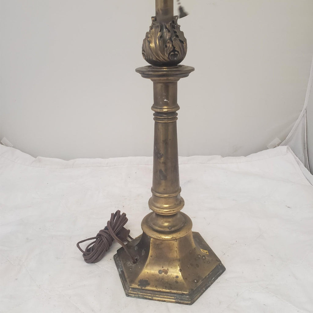 Vintage Brass Double Socket Stiffel Portable Table Lamp C