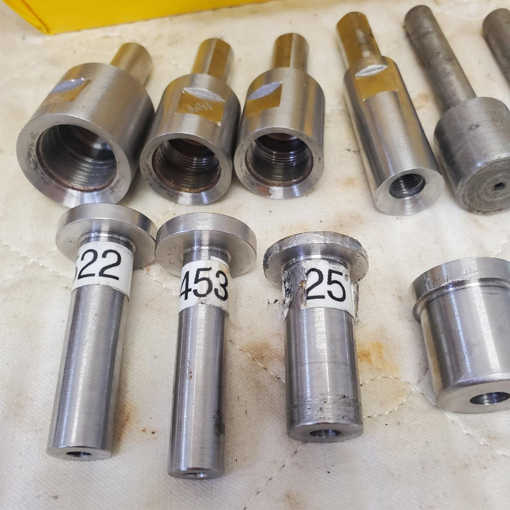 Lot of 10 Assorted Precision Steel Bushing Dies Set LOT-854