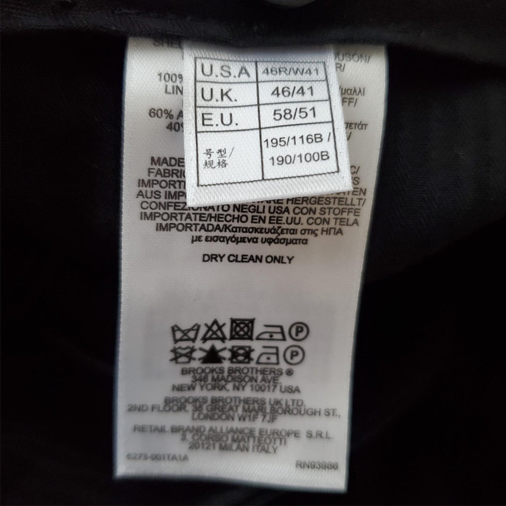 Brooks Brothers Madison Gray 100% Wool Pleated Trouser Size W35