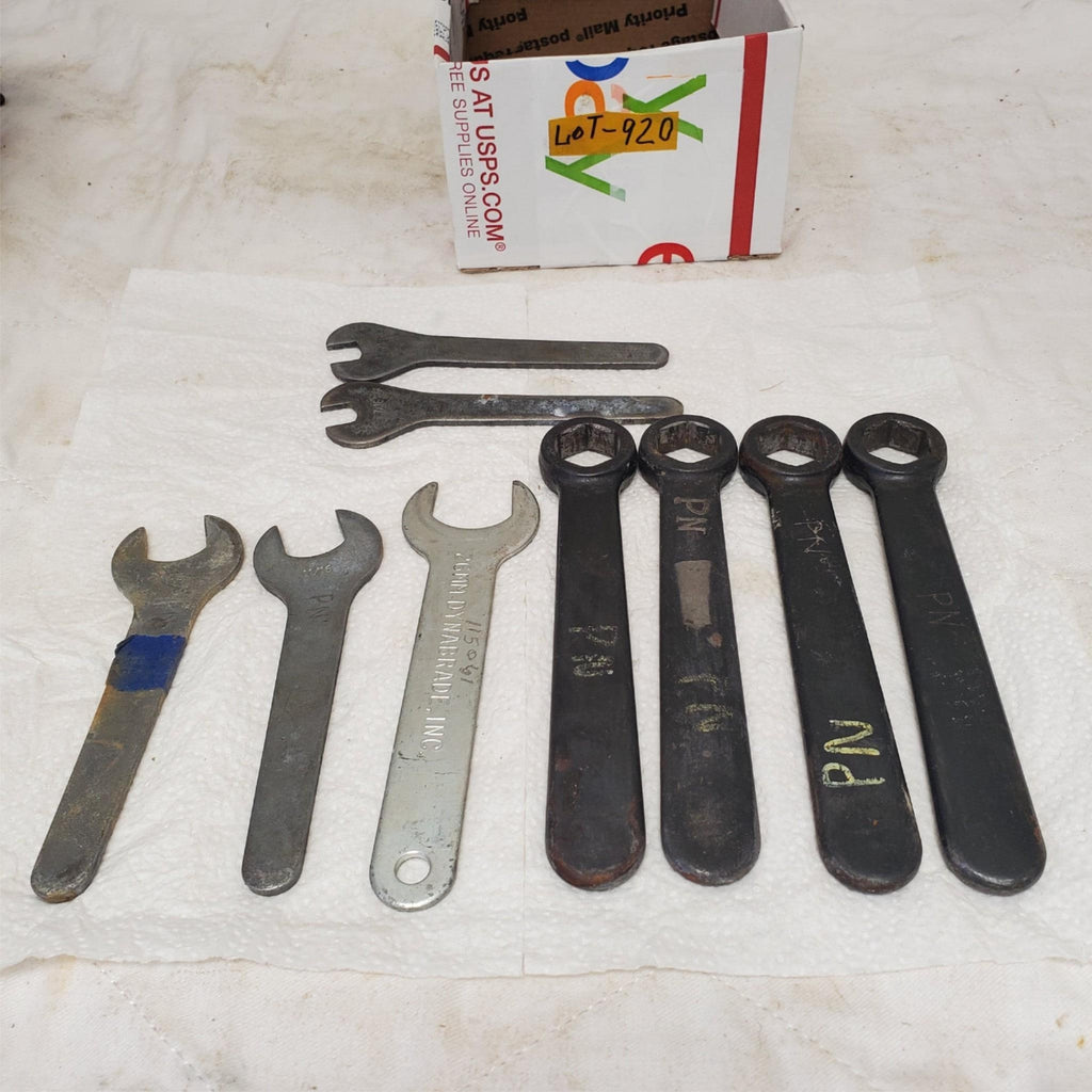 Lot of 9 Assorted Open End and Box End Wrenches LOT-920