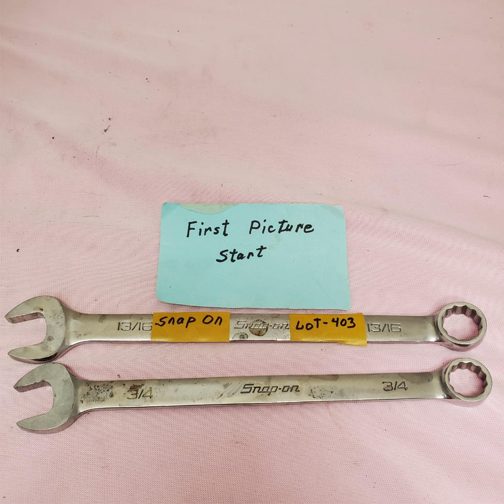 Snap on OEX Series 13/16" OEX26B & 3/4" OEX24B Combination Wrenches LOT-403