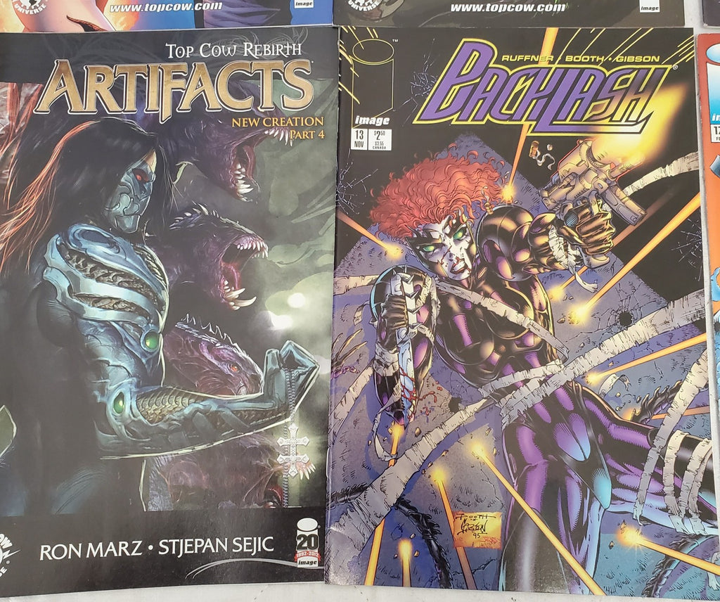Lot of 12 Archer & Armstrong Brigade Artifacts Backlash & Marvel Comic Books #21