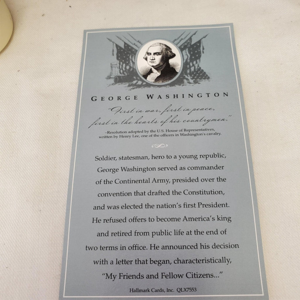 Hallmark Keepsake Ornament Washington Monument & George Washington Bicentennial