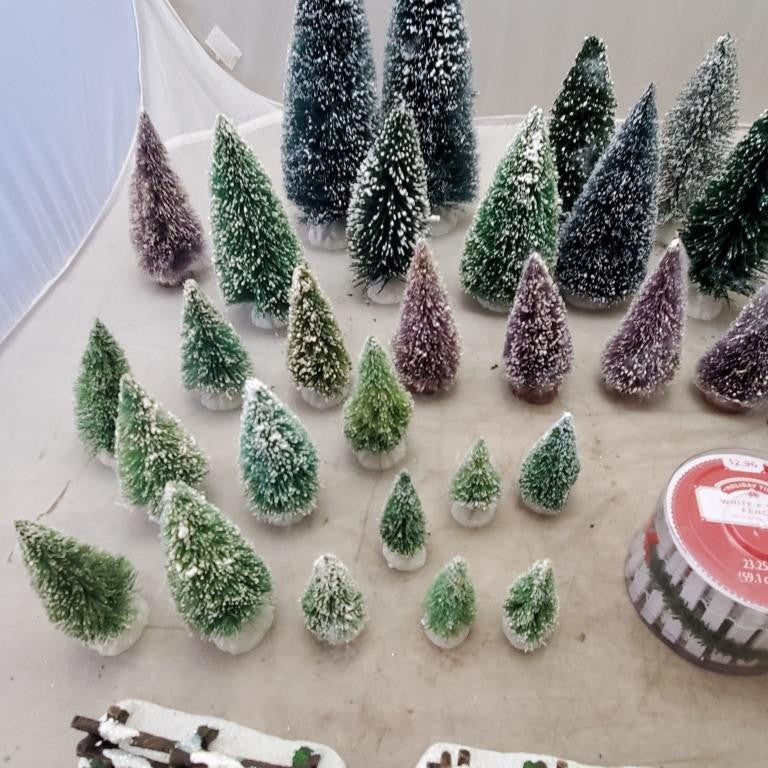 Holiday Time White Picket Fence 23.5" x 2" Christmas and Lot Christmas Tree